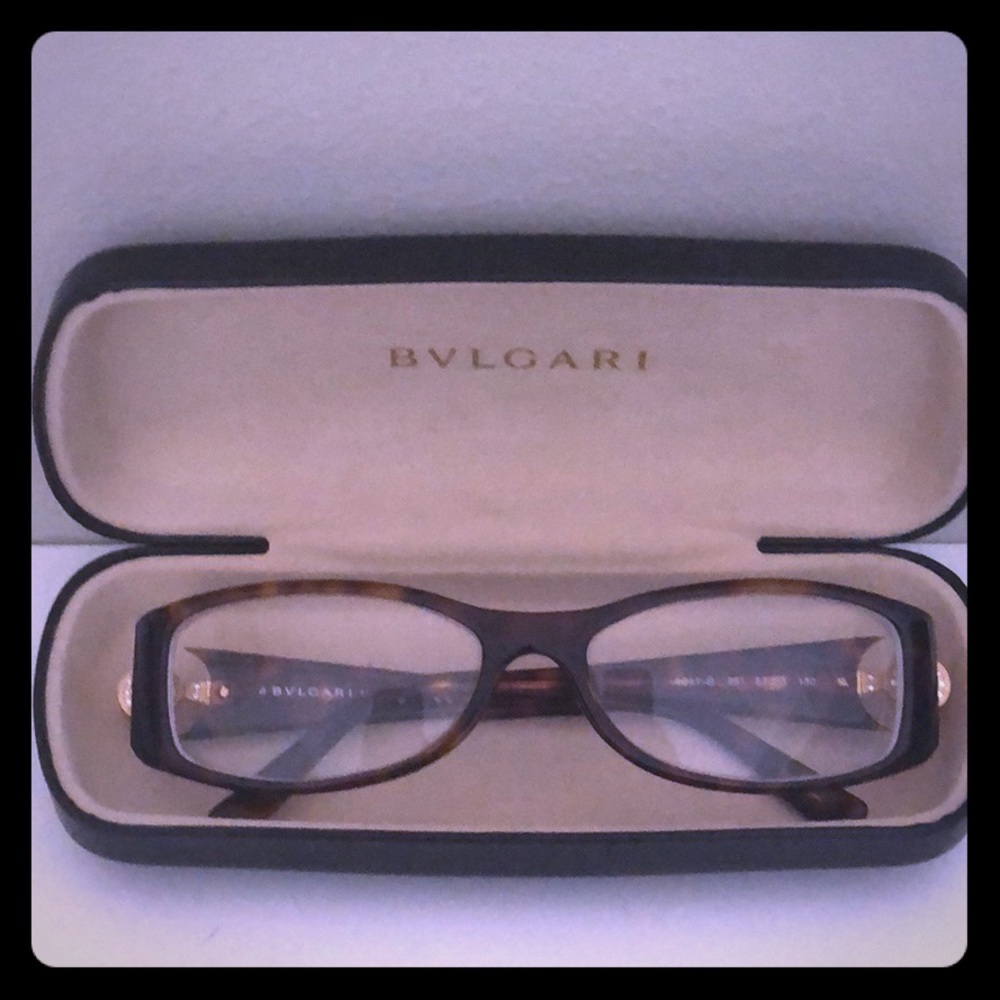 BVLGARI tortoise glasses